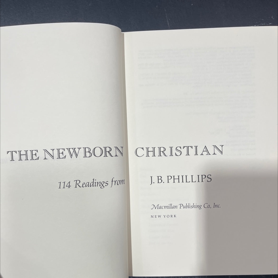 the newborn christian book, by j. b. phillips, 1978 Hardcover image 2