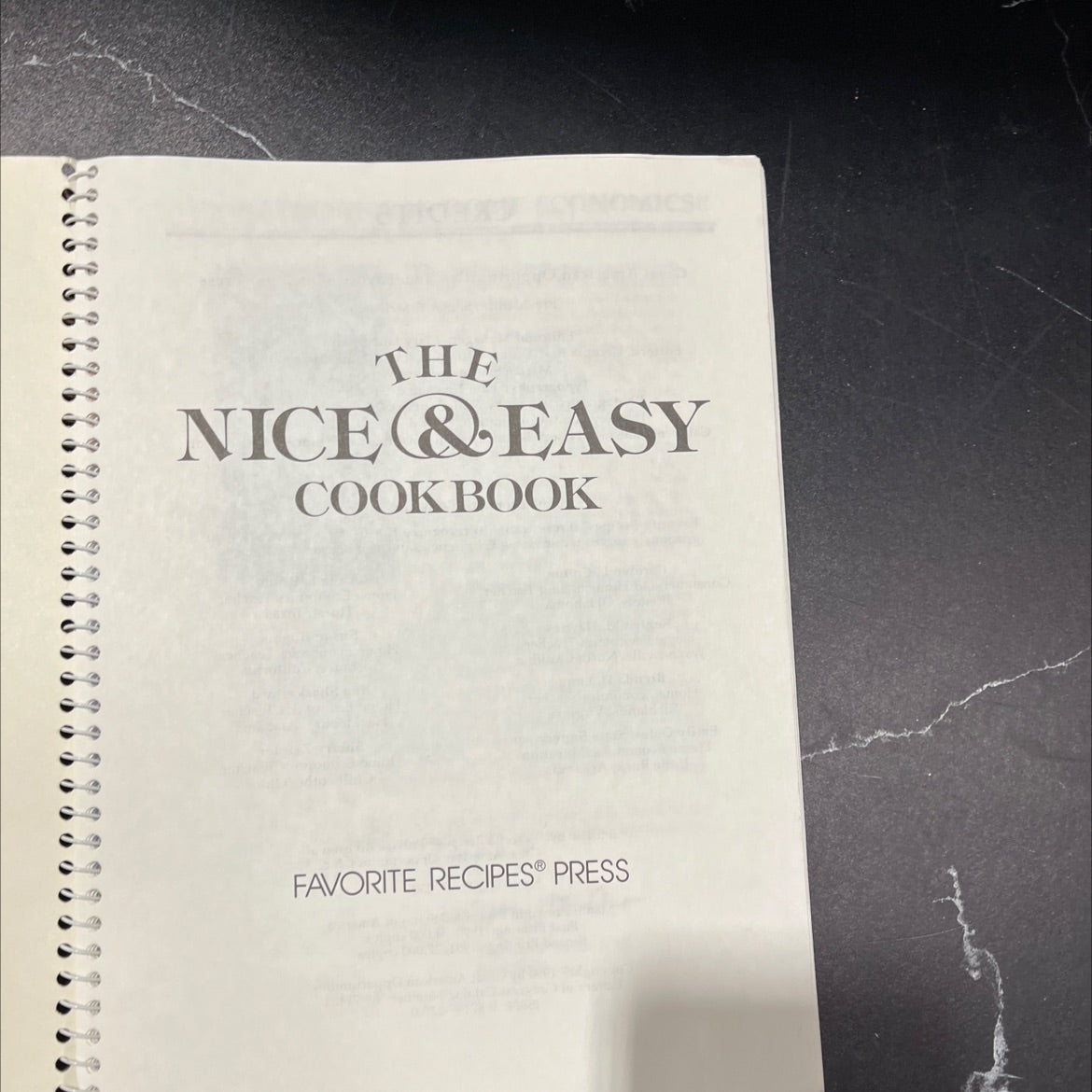 the nice&easy cookbook book, by Oates, 1991 Paperback image 2