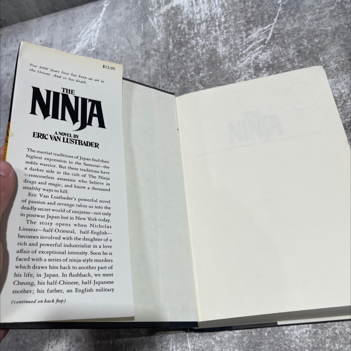 the ninja book, by eric van lustbader, 1980 Hardcover image 4