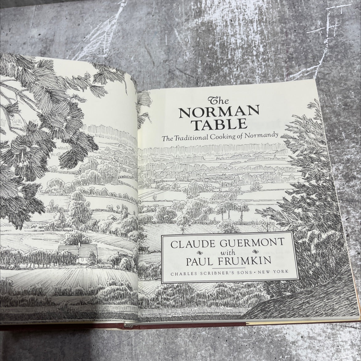 the norman table book, by claude guermont, 1985 Hardcover image 2