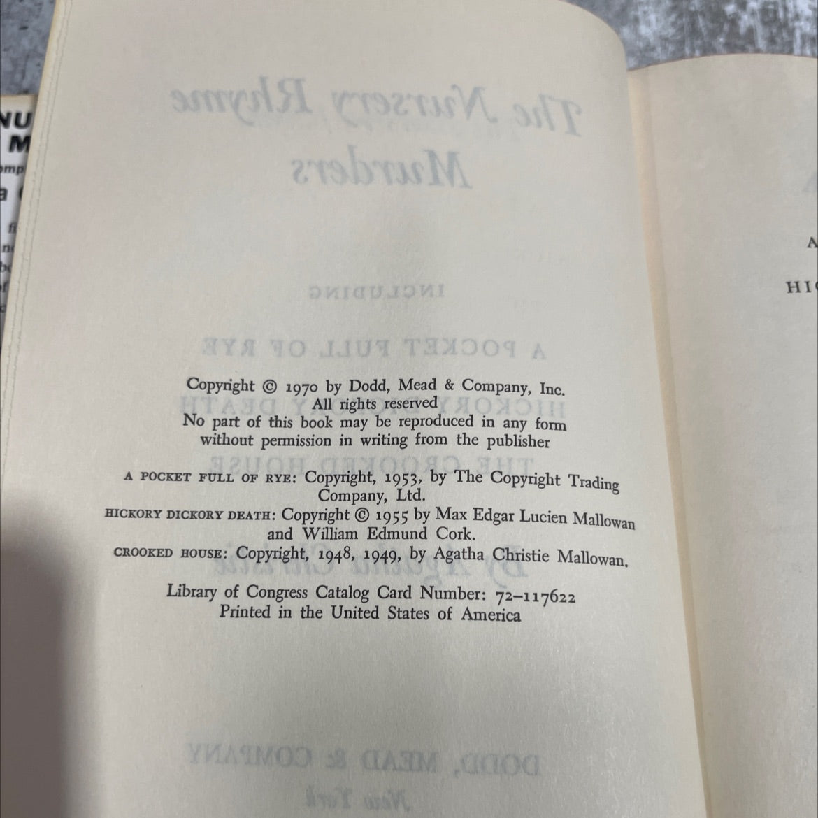 the nursery rhyme murders including a pocket full of rye hickory dickory death the crooked house book, by agatha image 3