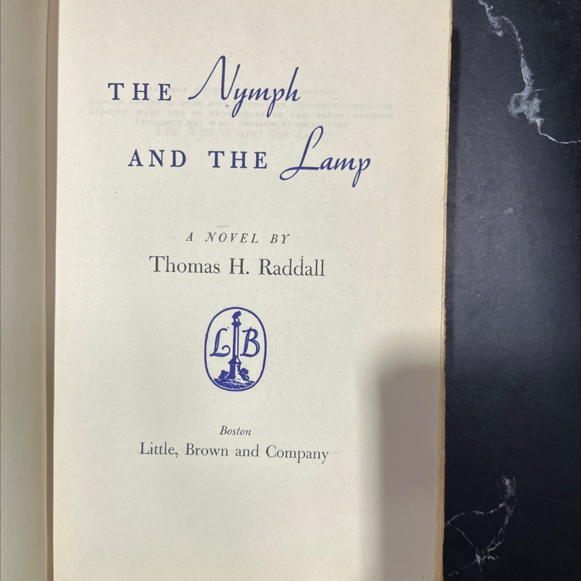 the nymph and the lamp book, by Thomas H. Raddall, 1950 Hardcover image 2