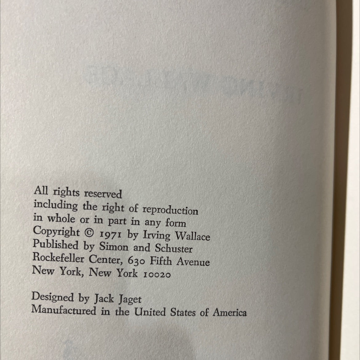 the nympho and other maniacs book, by irving wallace, 1971 Hardcover image 3