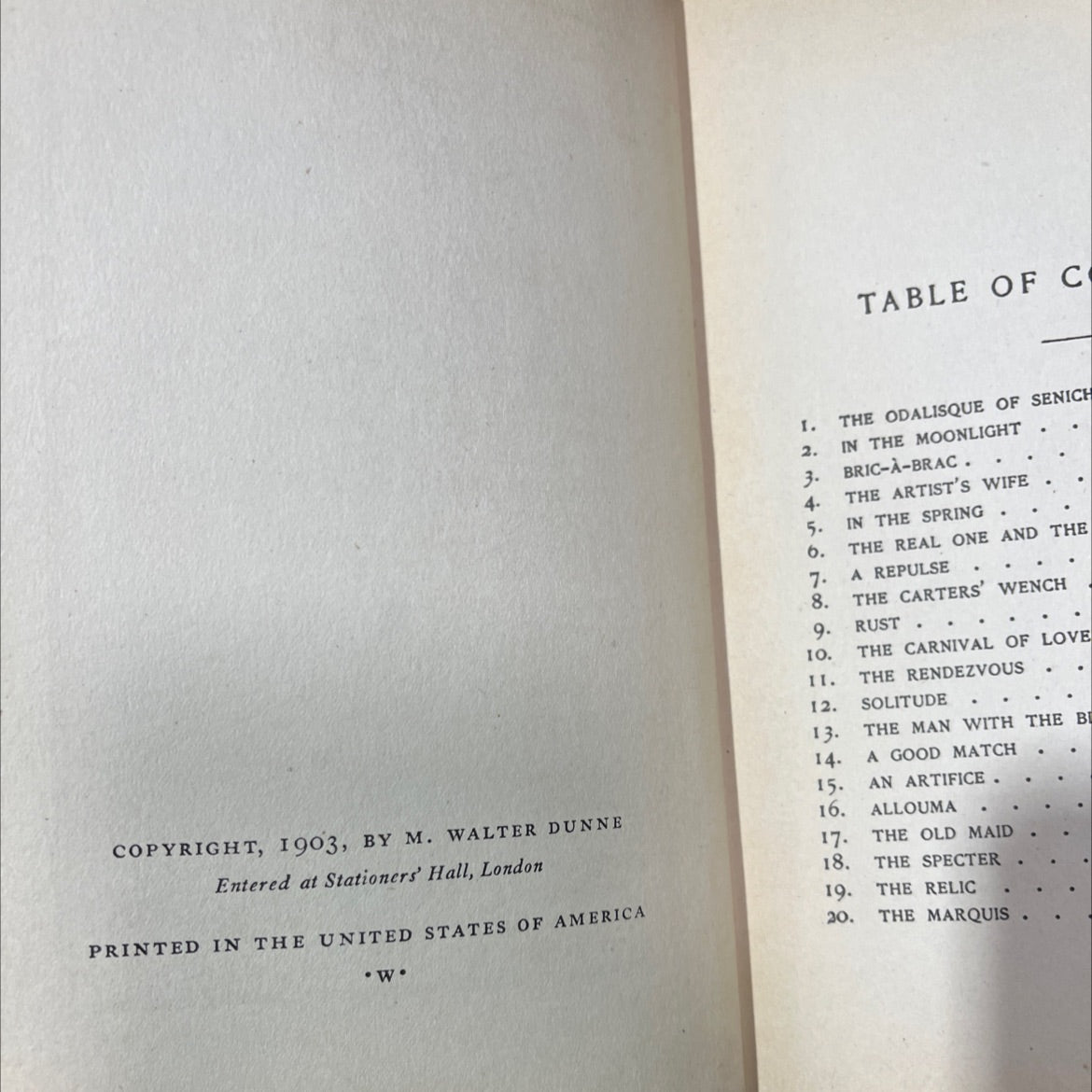 the odalisque of senichou and other stories book, by guy de maupassant, 1903 Hardcover image 3