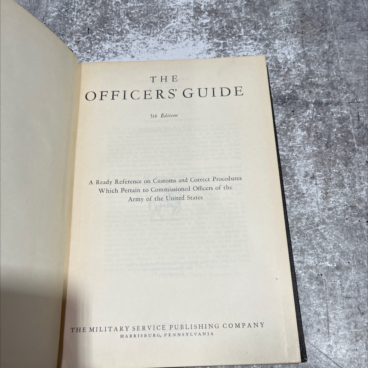 the officers' guide 5th edition a ready reference on customs and correct procedures which pertain to commissioned image 2