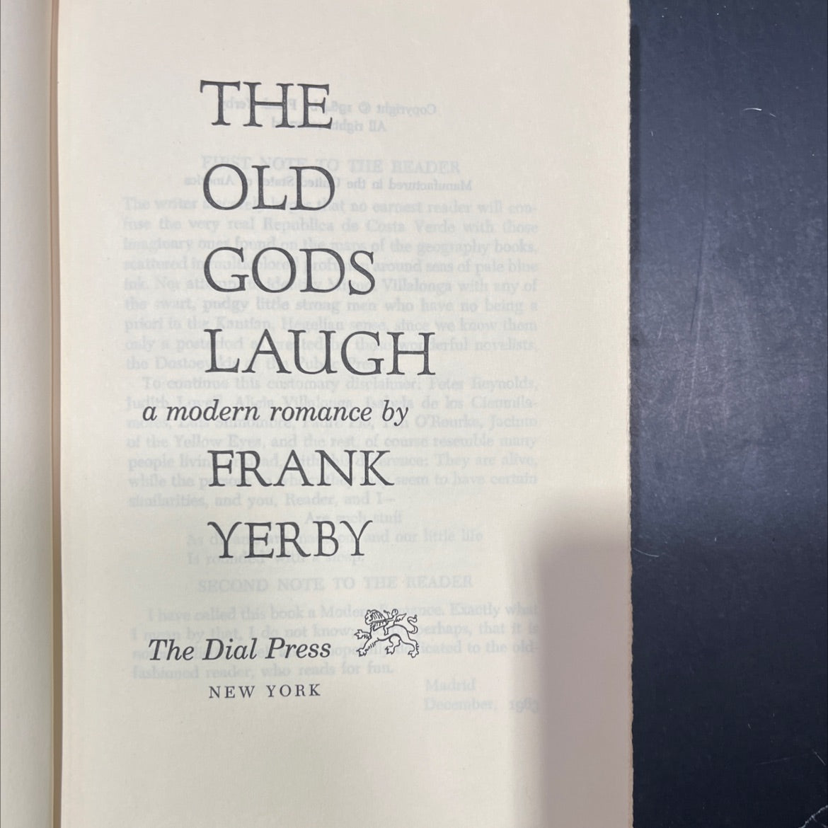 the old republic book, by Frank Yerby, 1964 Hardcover image 2