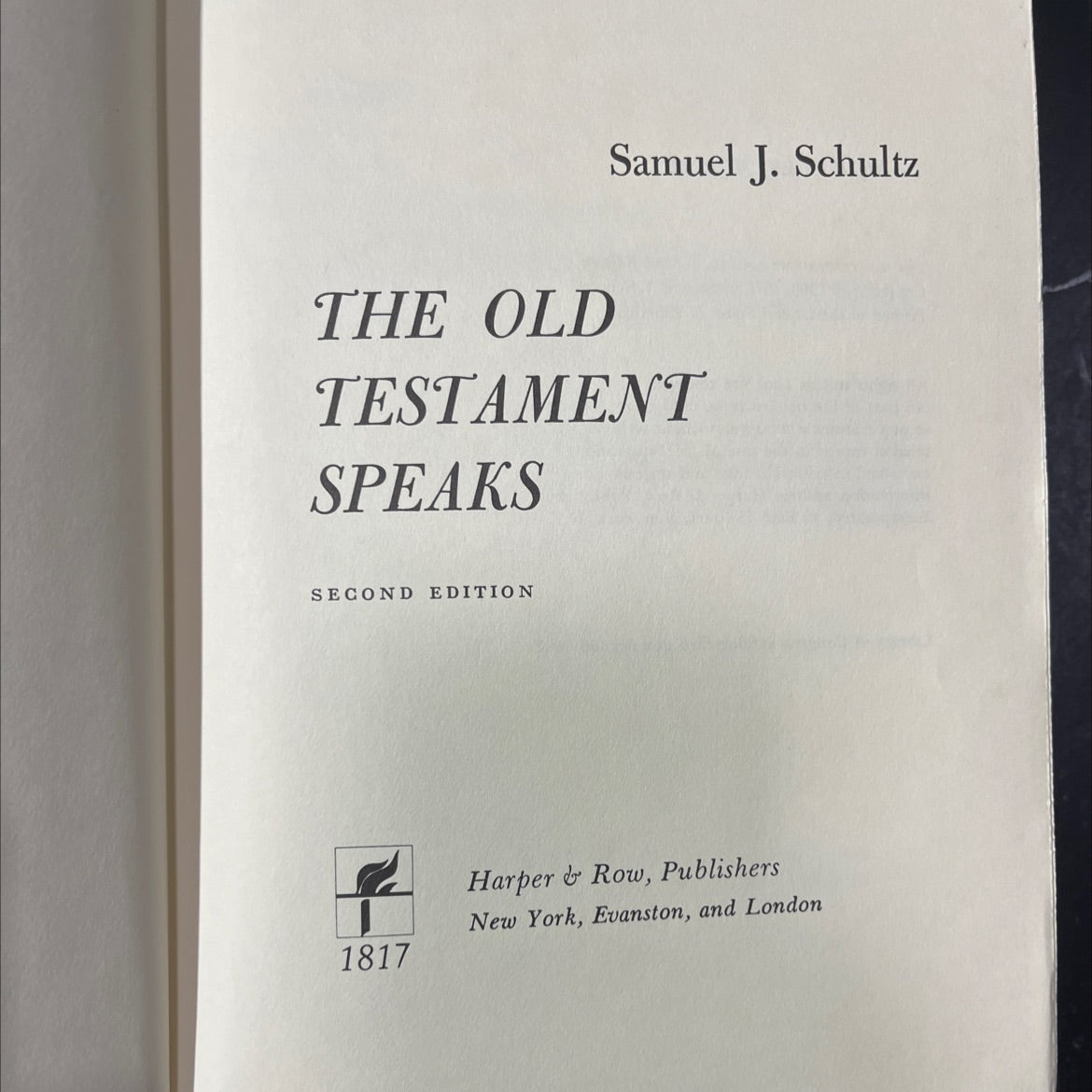 the old testament speaks book, by Samuel J. Schultz, 1970 Hardcover image 2
