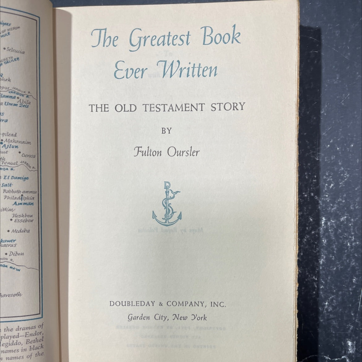 the old testament story book, by Fulton Oursler, 1951 Hardcover image 2