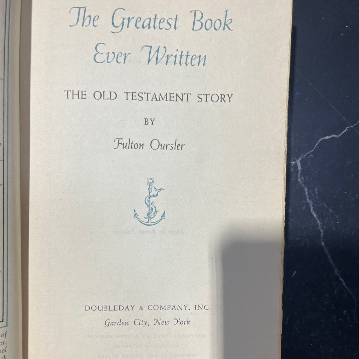 the old testament story book, by fulton oursler, 1951 Hardcover image 2