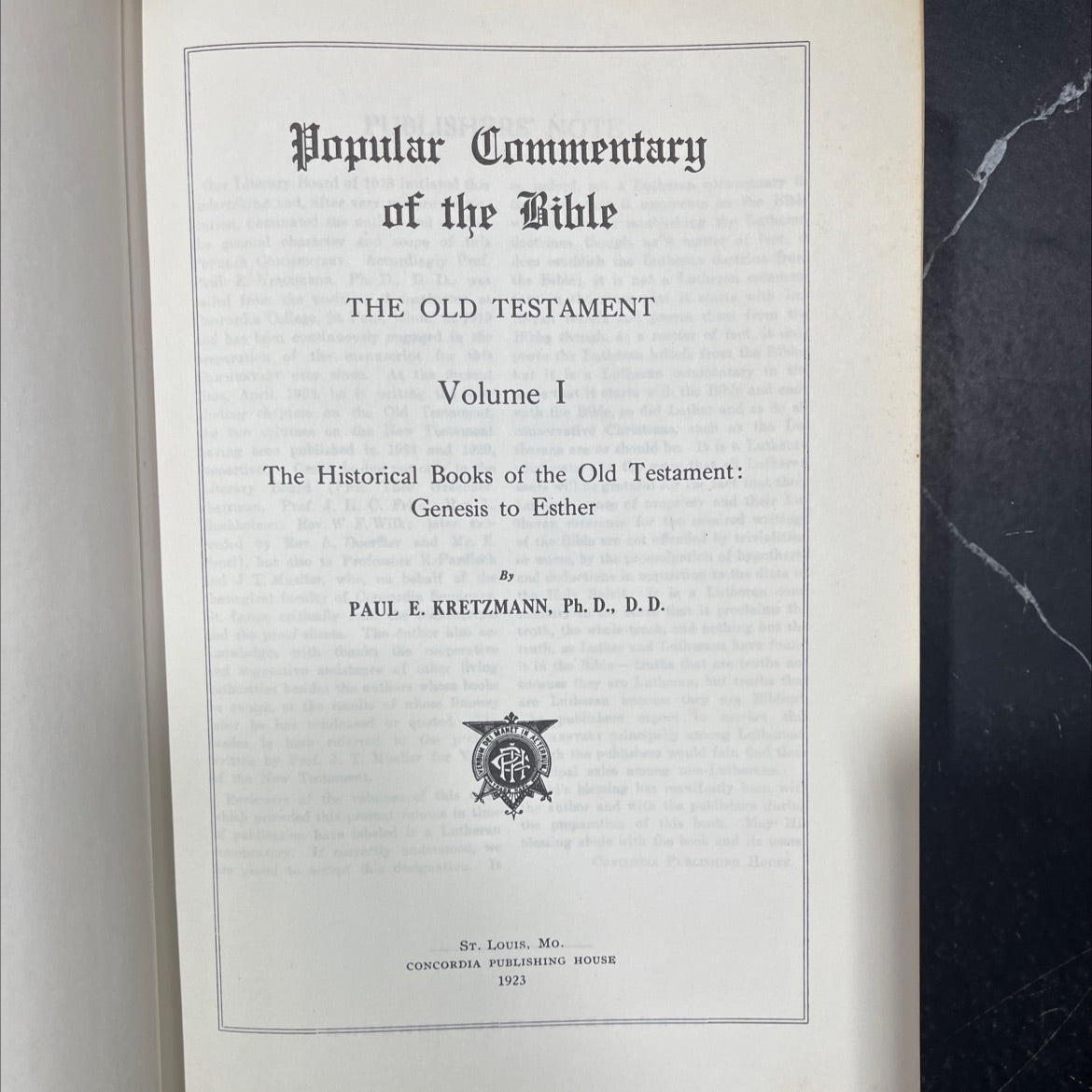 the old testament volume i the historical books of the old testament: genesis to esther book, by paul e. kretzmann, image 2