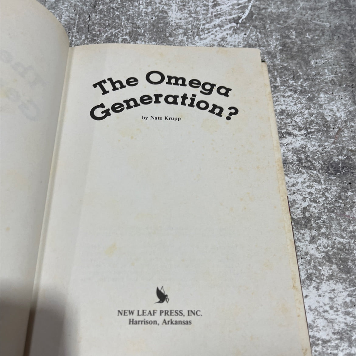 the omega generation? book, by nate krupp, 1977 Hardcover image 2
