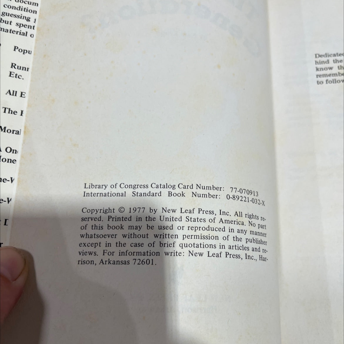 the omega generation? book, by nate krupp, 1977 Hardcover image 3