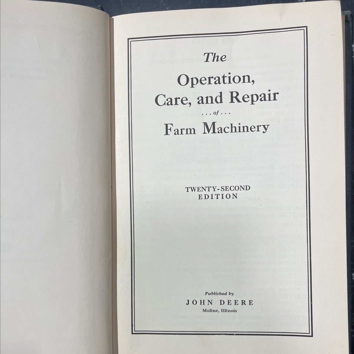 the operation, care, and repair of farm machinery book, by unknown, 1970 Hardcover image 3