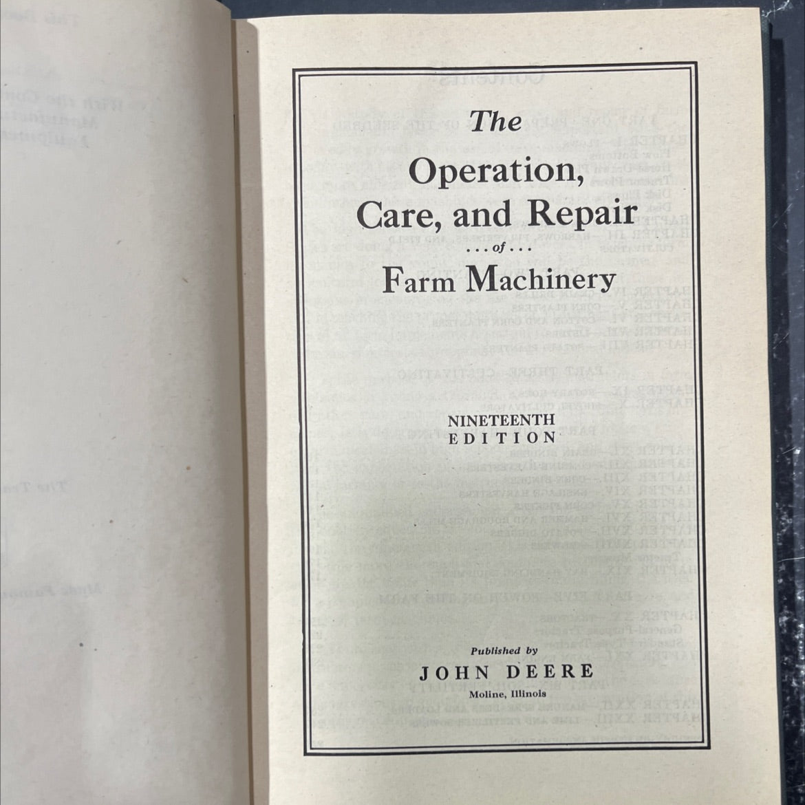 the operation, care, and repair of farm machinery book, by unknown, 1970 Hardcover image 2