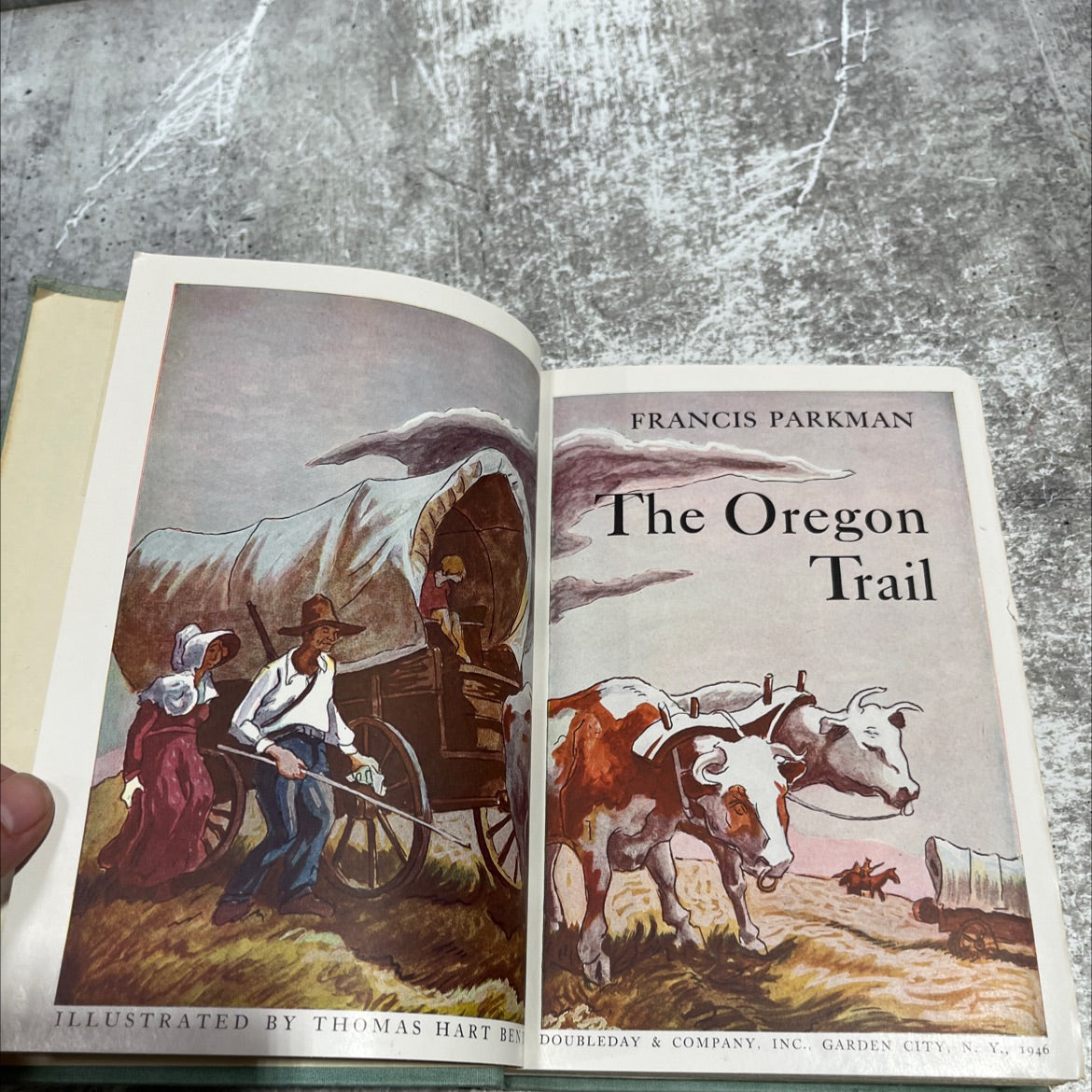 the oregon trail book, by francis parkman, 1946 Hardcover image 2
