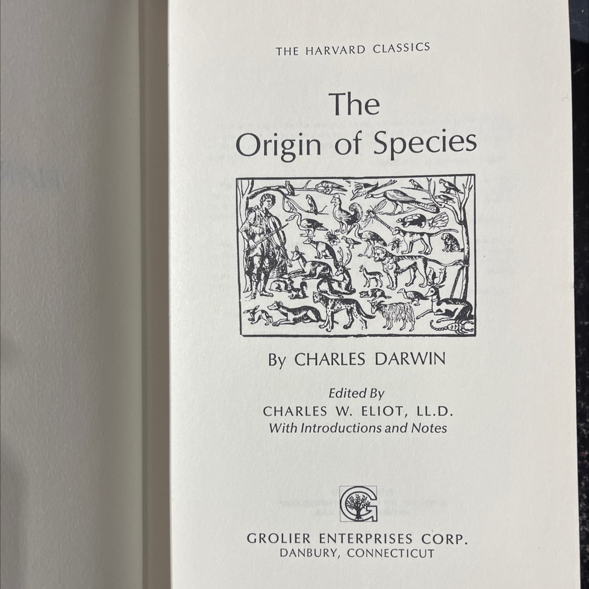 the origin of species book, by charles darwin, 1988 Leather image 2
