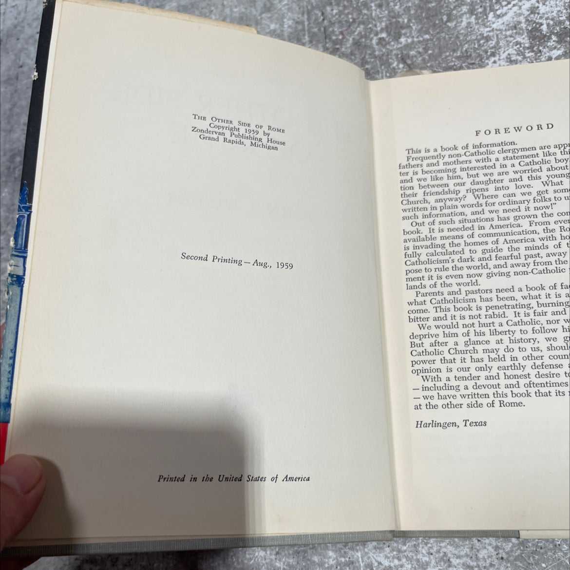 the other side of rome book, by john b. wilder, 1959 Hardcover image 3