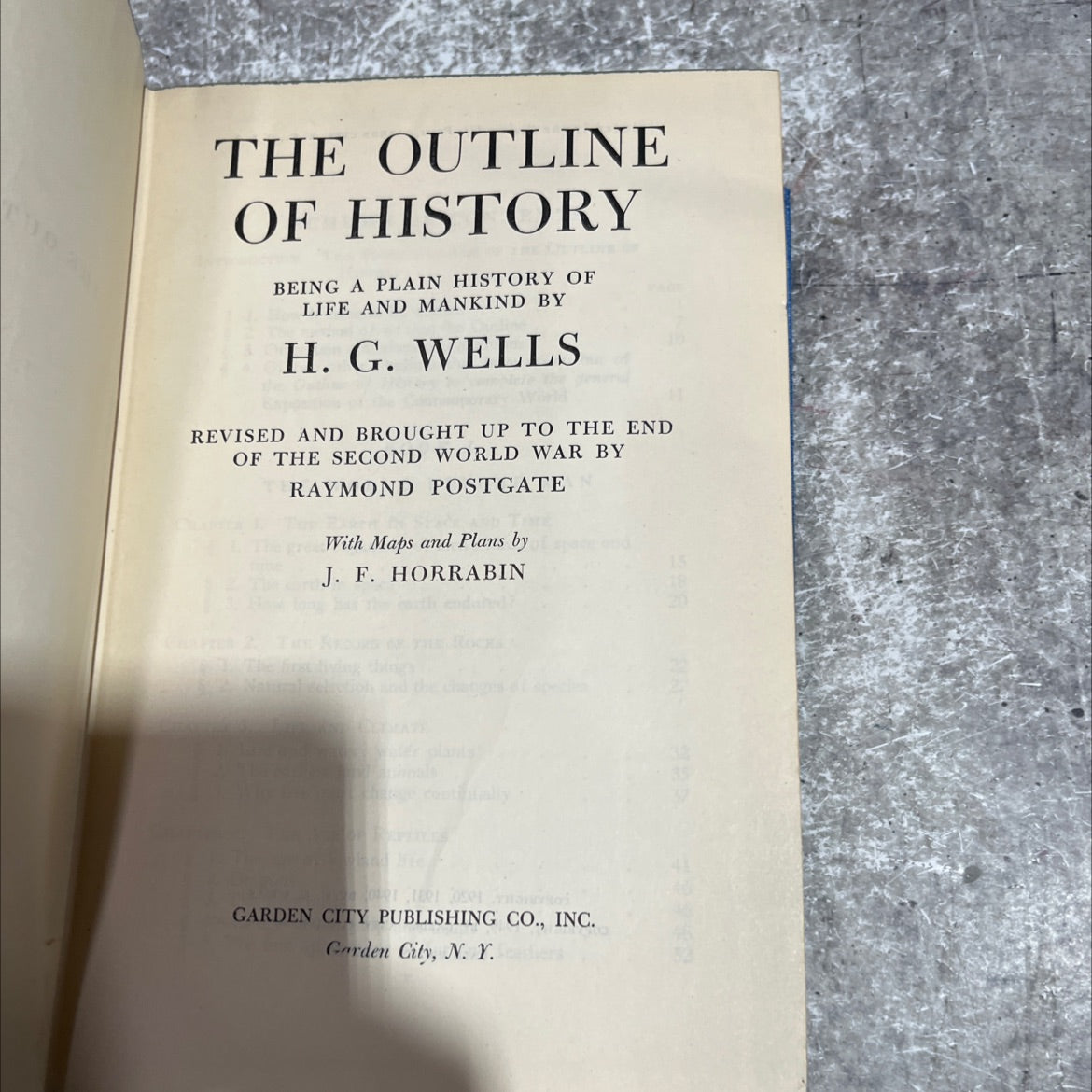 the outline of history being a plain history of life and mankind book, by h. g. wells, 1949 Hardcover image 2