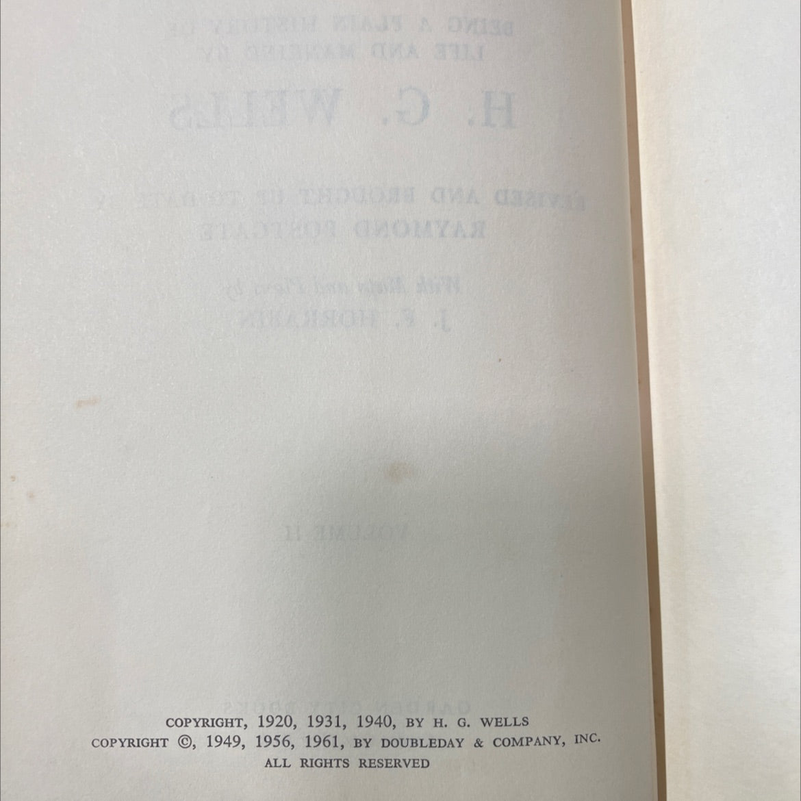 the outline of history being a plain history of life and mankind book, by h. g. wells, 1961 Hardcover image 3