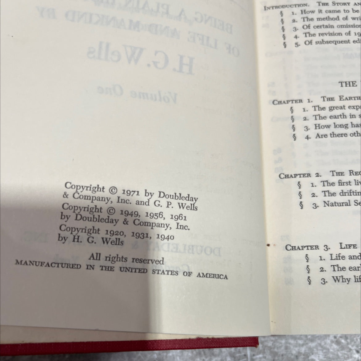 the outline of history book, by h.g. wells, 1971 Hardcover image 3