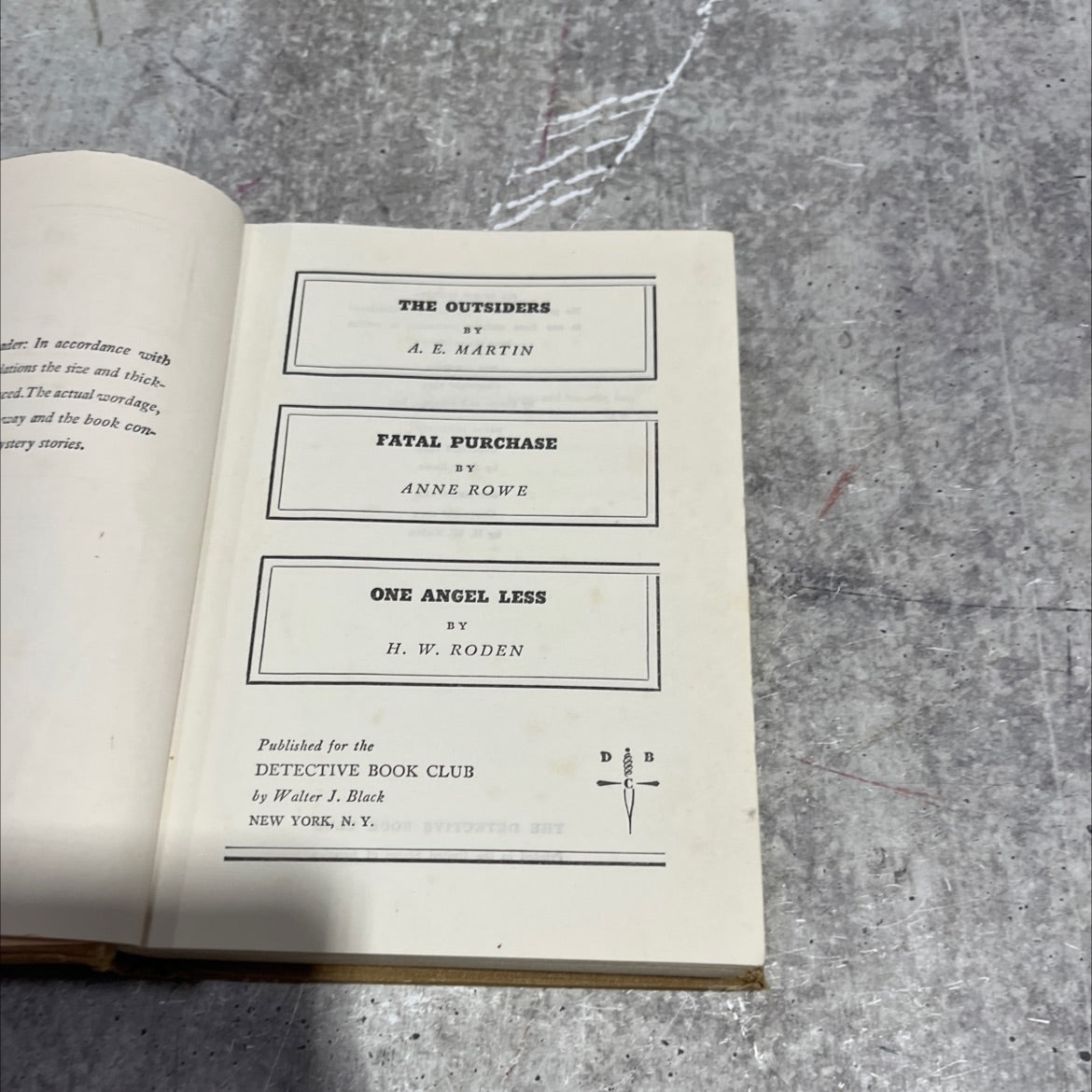 the outsiders book, by a. e. martin, 1945 Hardcover image 2