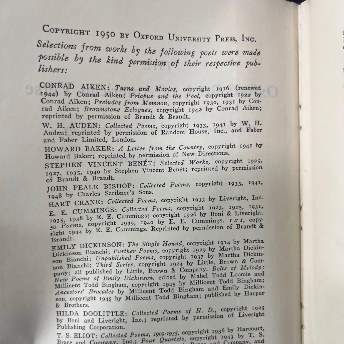 the oxford book of american verse book, by f. o. matthiessen, 1950 Hardcover image 3