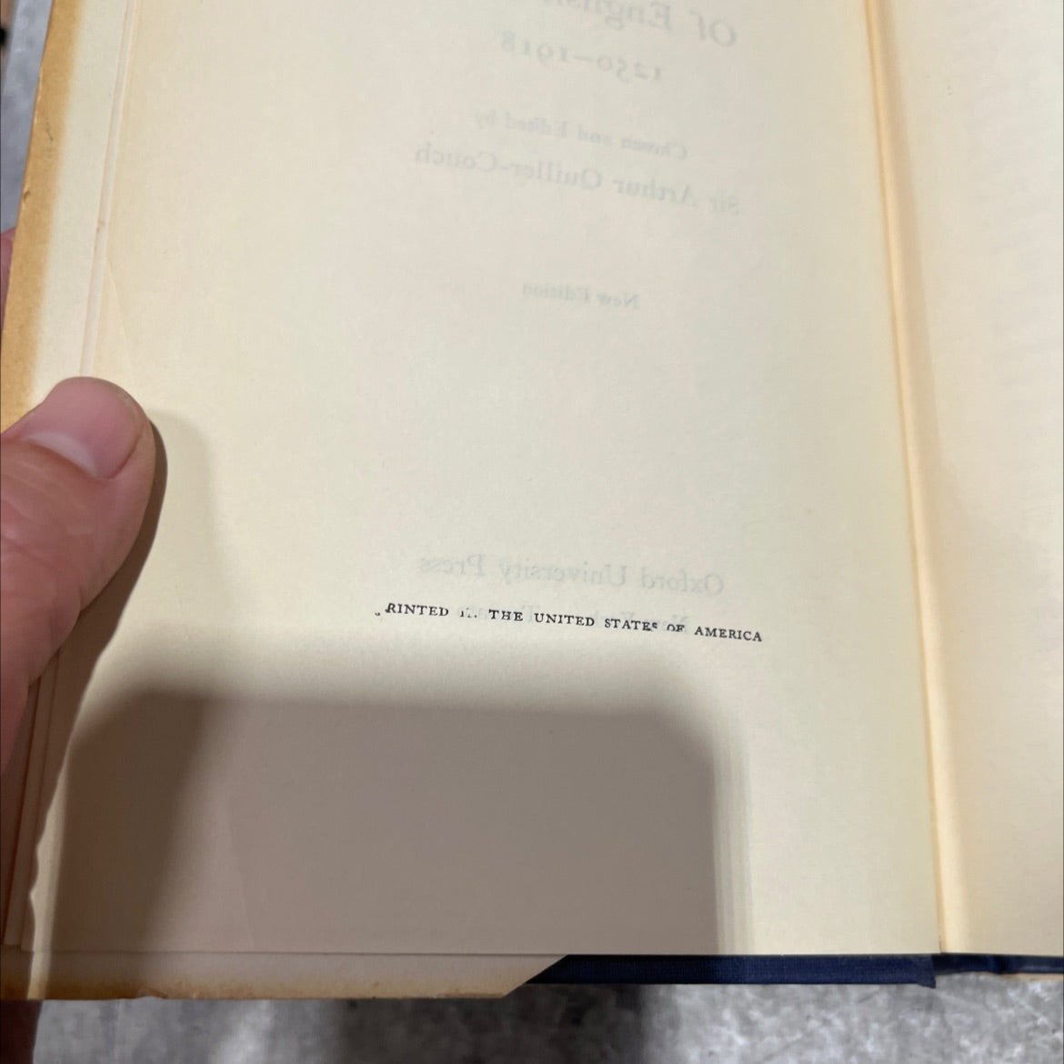 the oxford book of english verse book, by sir arthur quiller-couch, 1918 Hardcover image 3