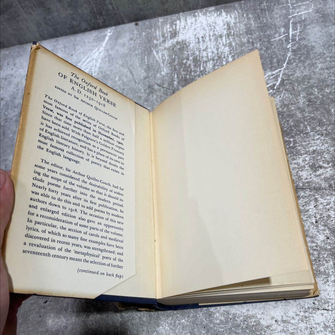 the oxford book of english verse book, by sir arthur quiller-couch, 1918 Hardcover image 4