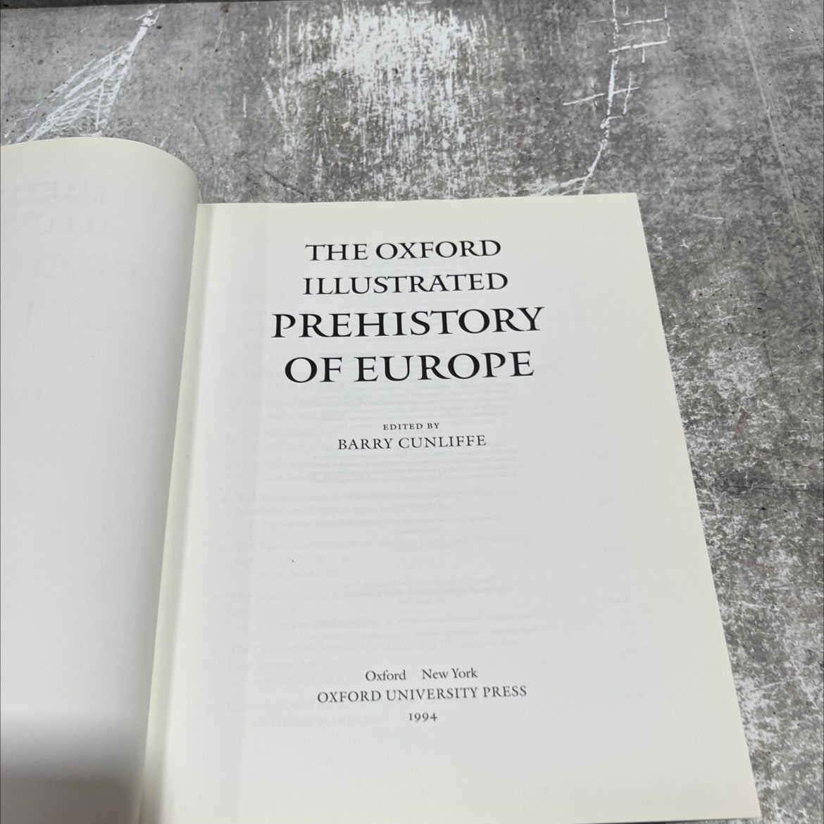 the oxford illustrated prehistory of europe book, by barry cunliffe, 1994 Hardcover image 2