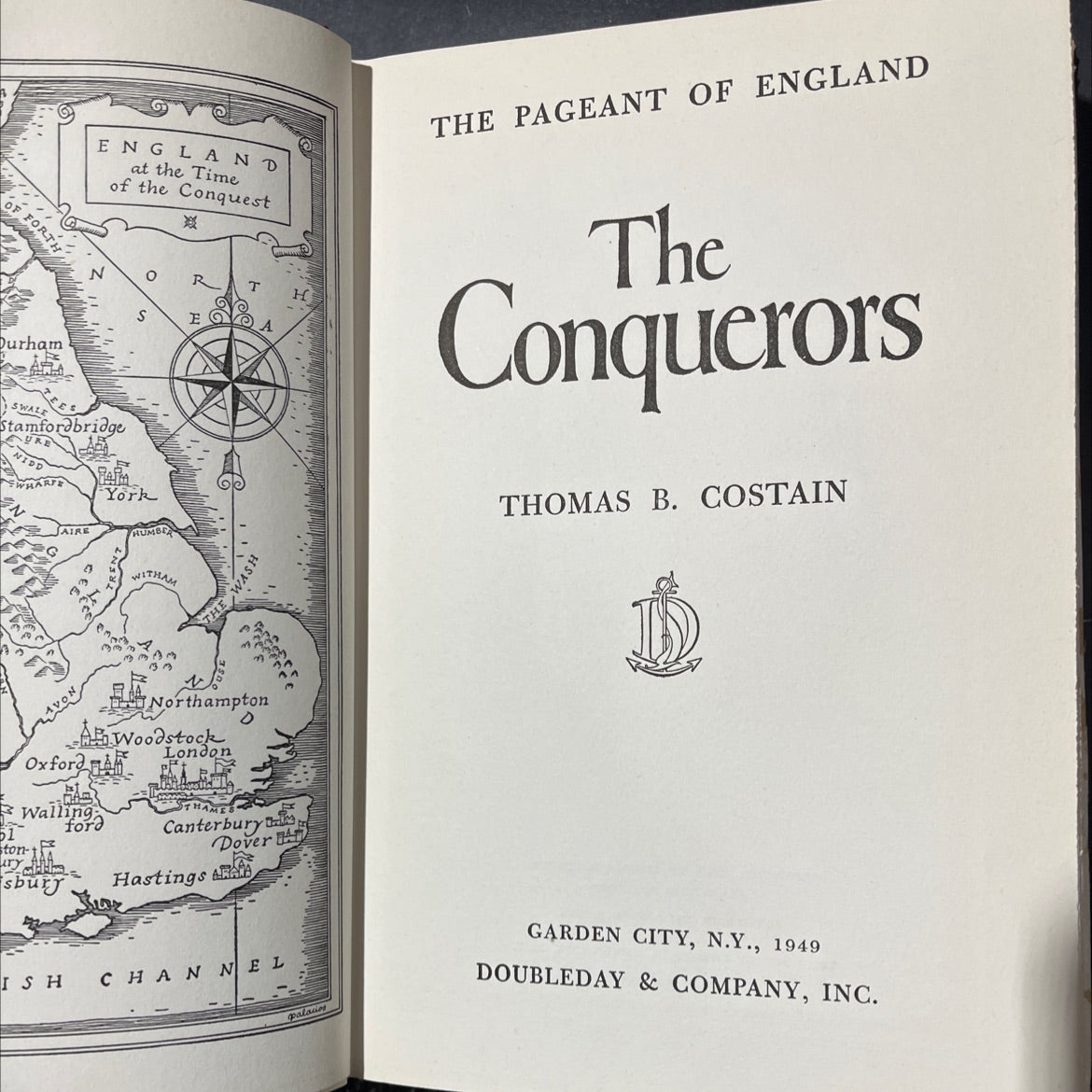 the pageant of england book, by thomas b. costain, 1949 Hardcover image 2