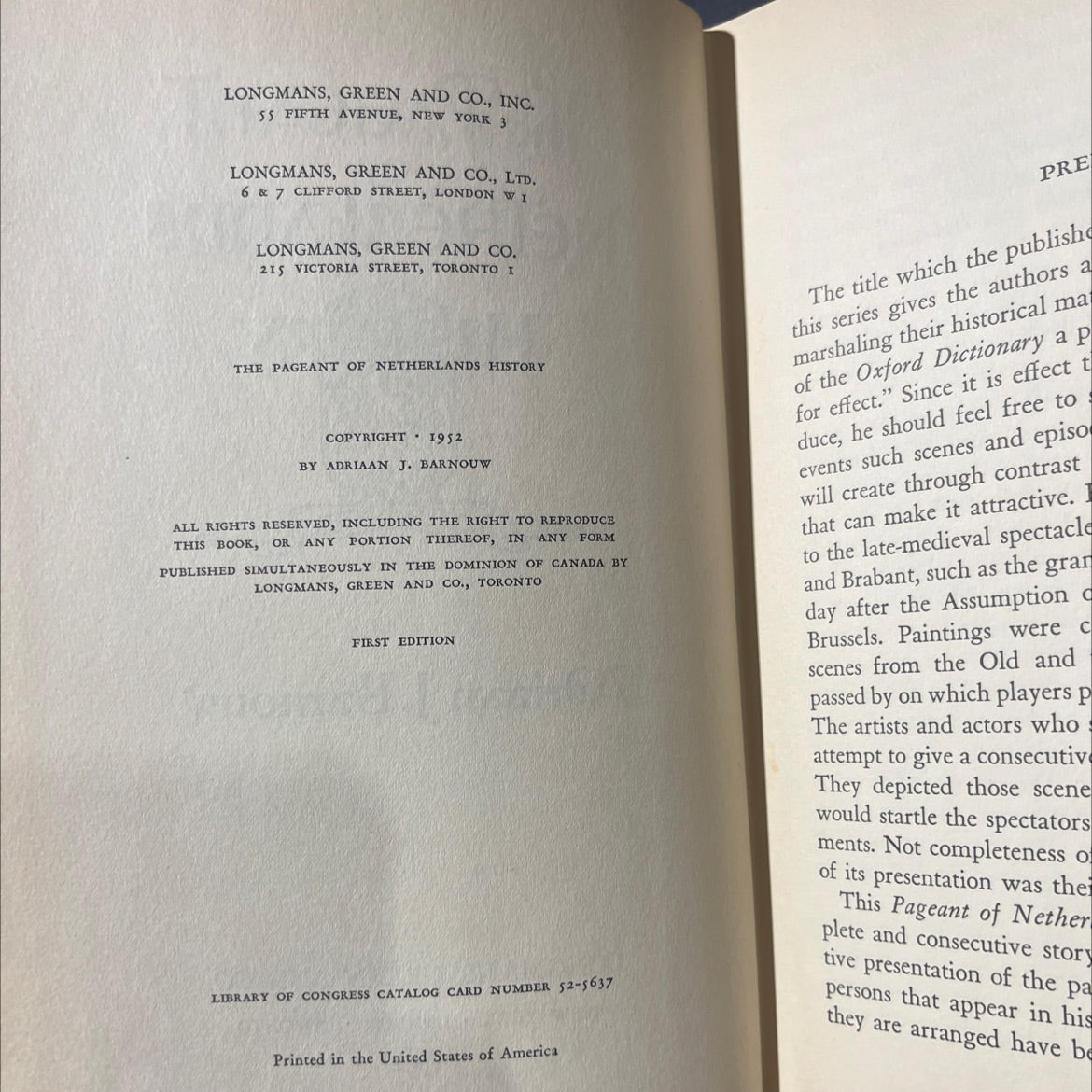 the pageant of netherlands history book, by adriaan j. barnouw, 1952 Hardcover image 3