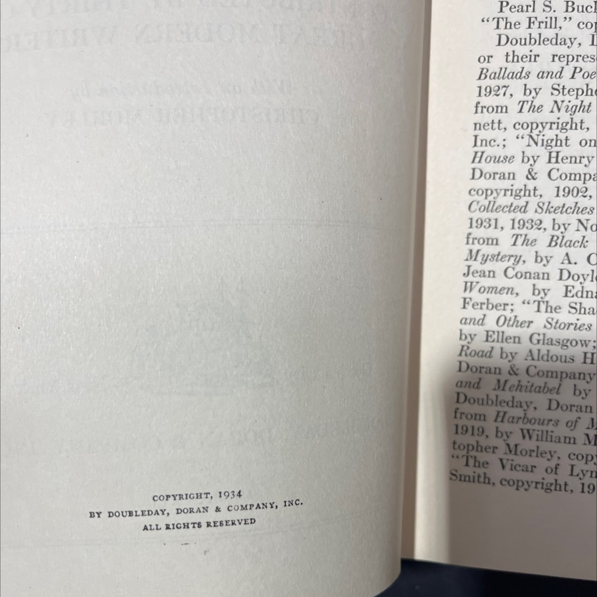 the panorama of modern literature contributed by thirty-one great modern writers book, by christopher morley, 1934 image 3