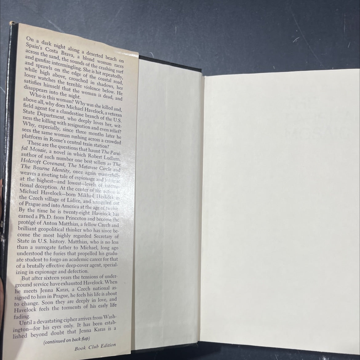 the parsifal mosaic book, by robert ludlum, 1982 Hardcover image 4