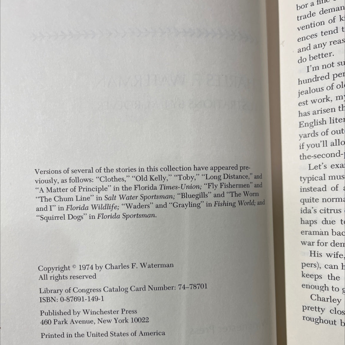 the part i remember book, by charles f. waterman, 1974 Hardcover image 3