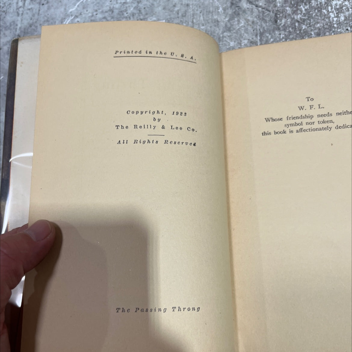 the passing throng book, by edgar a. guest, 1923 Hardcover image 3