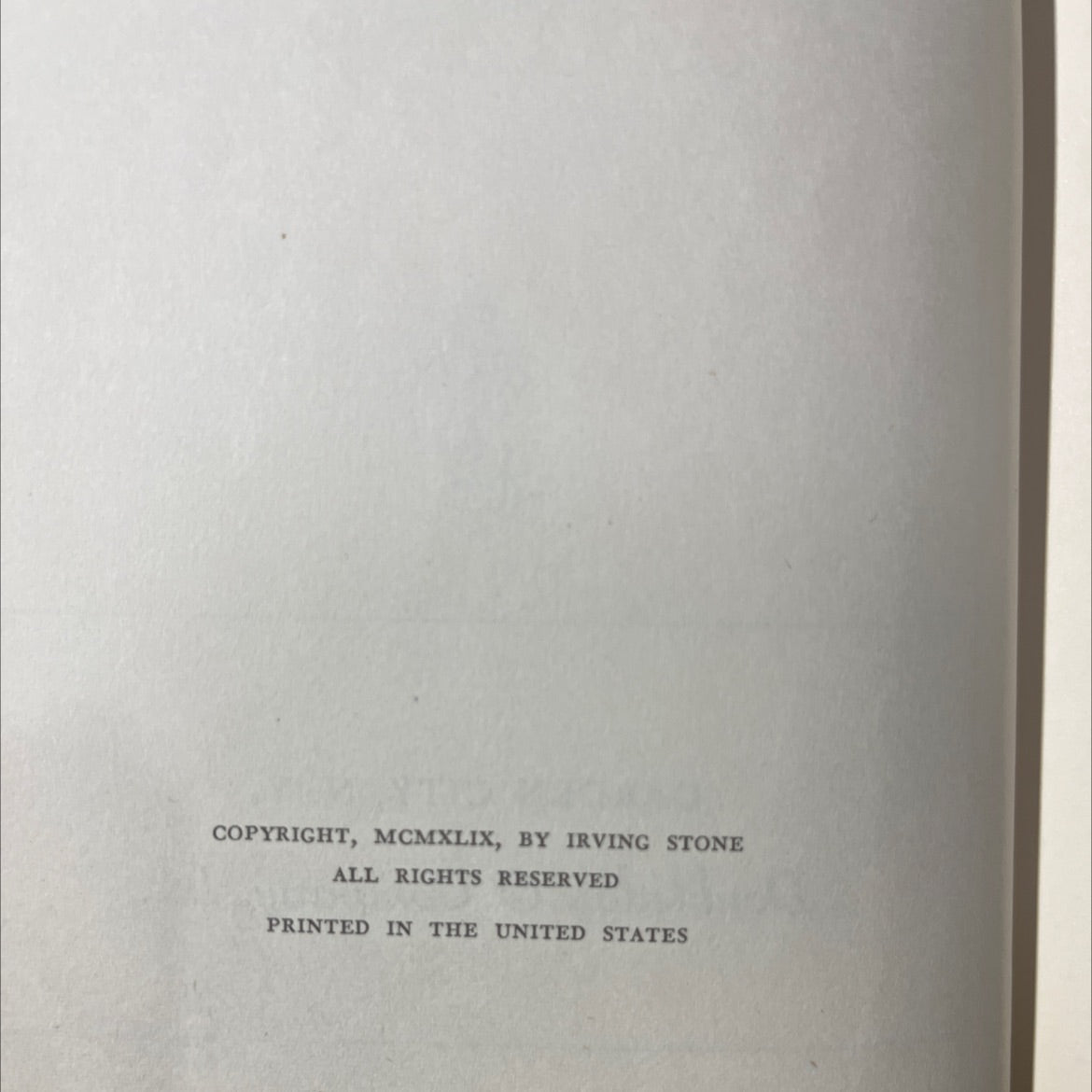 the passionate journey book, by irving stone, 1949 Hardcover image 3