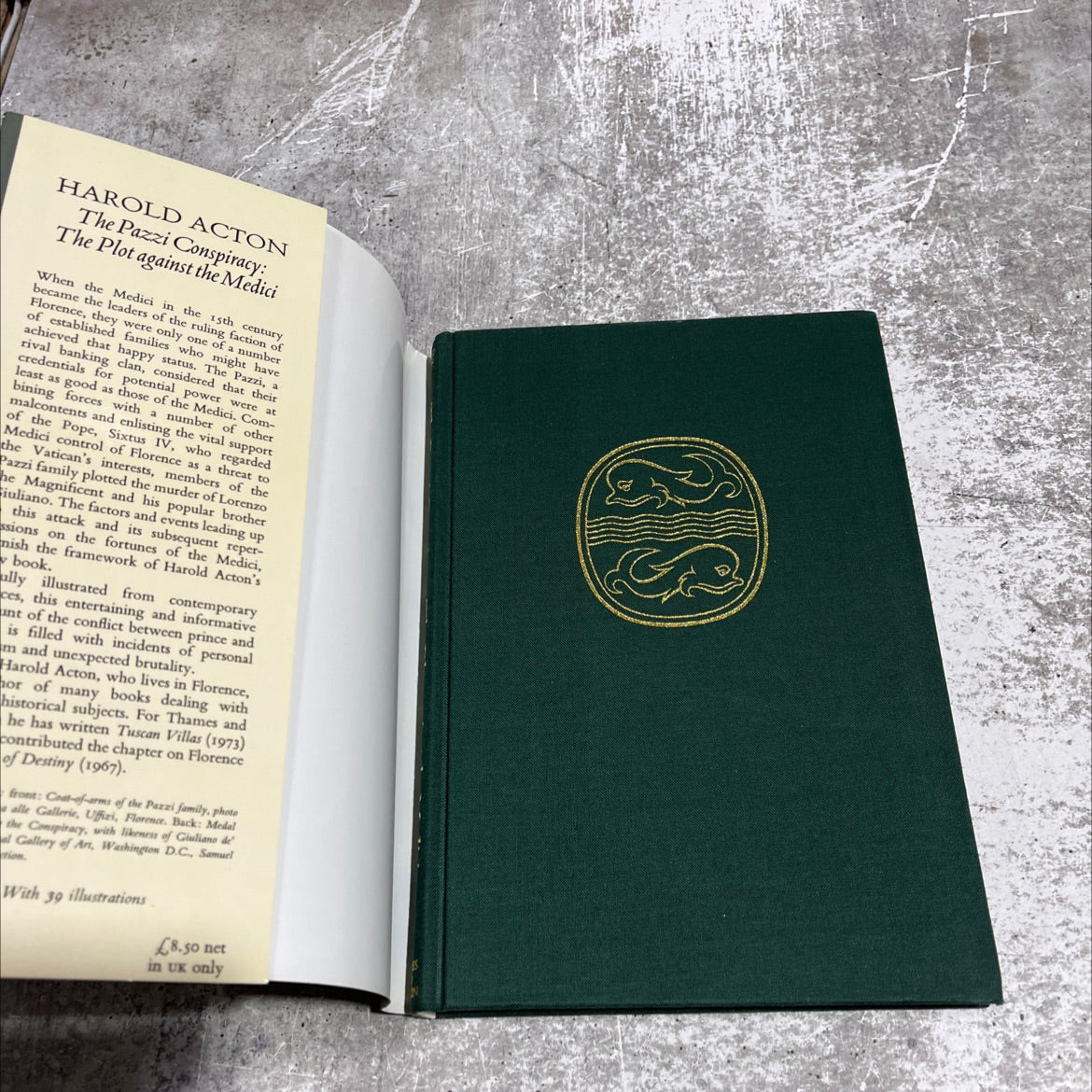 the pazzi conspiracy: the plot against the medici book, by harold acton, 1979 Hardcover image 4