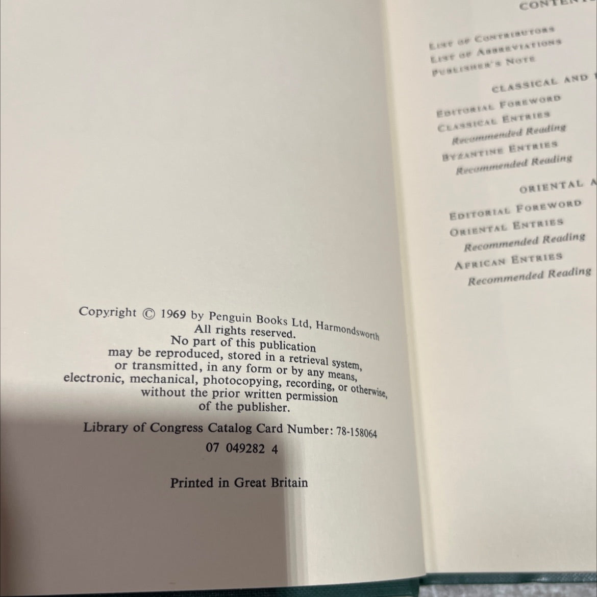 the penguin companion to classical, oriental & african literature book, by d. m. lang, d. r. dudley, 1969 Hardcover image 3