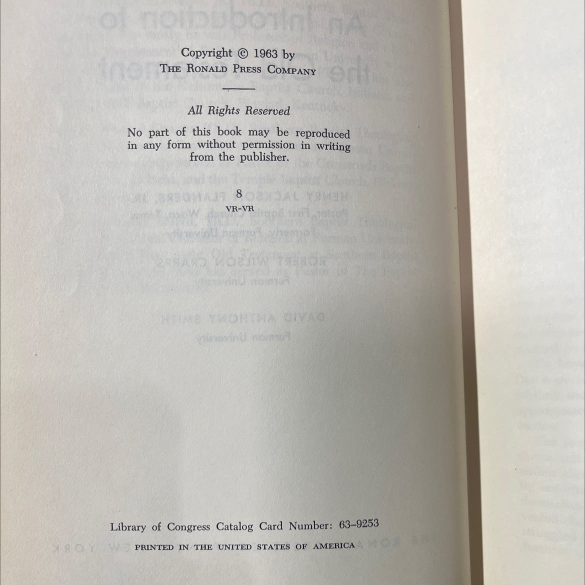 the people of the covenant an introduction to the old testament book, by henry jackson flanders, jr., 1963 Hardcover image 3