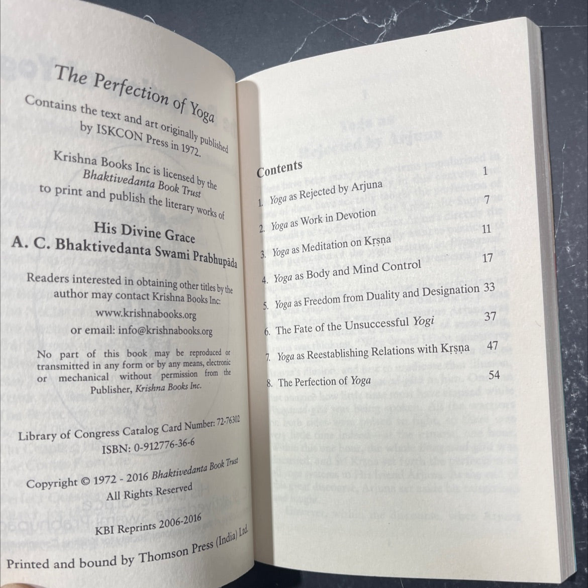the perfection of yoga book, by A.C. Bhaktivedanta Swami Prabhupada, 2016 Paperback image 3