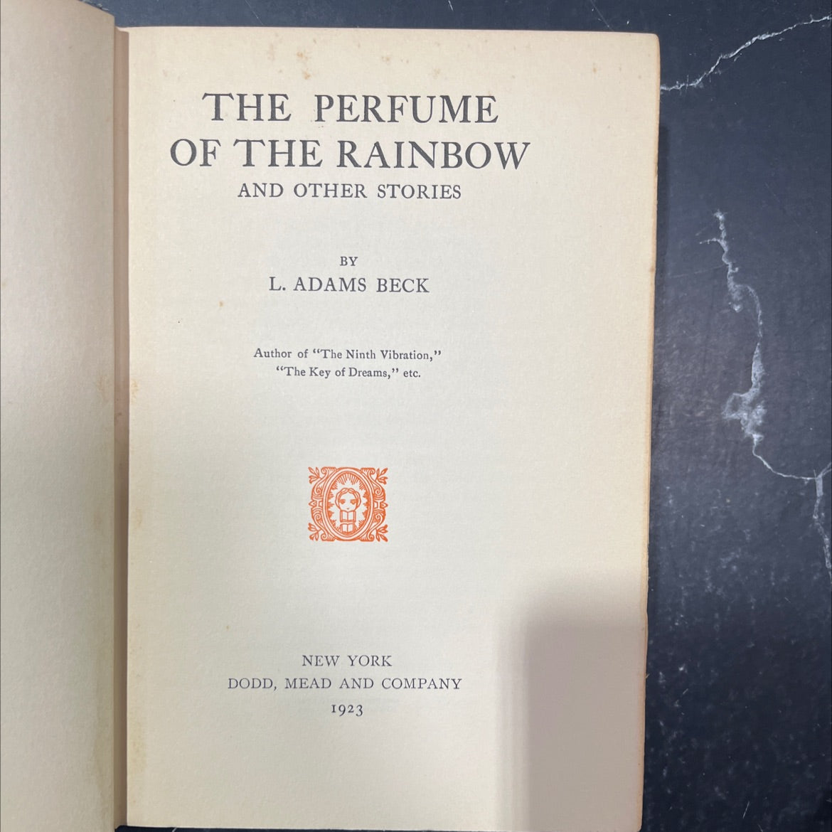 the perfume of the rainbow and other stories book, by l. adams beck, 1923 Hardcover image 2