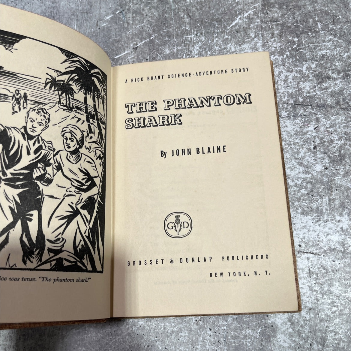the phantom shark book, by john blaine, 1949 Hardcover image 2