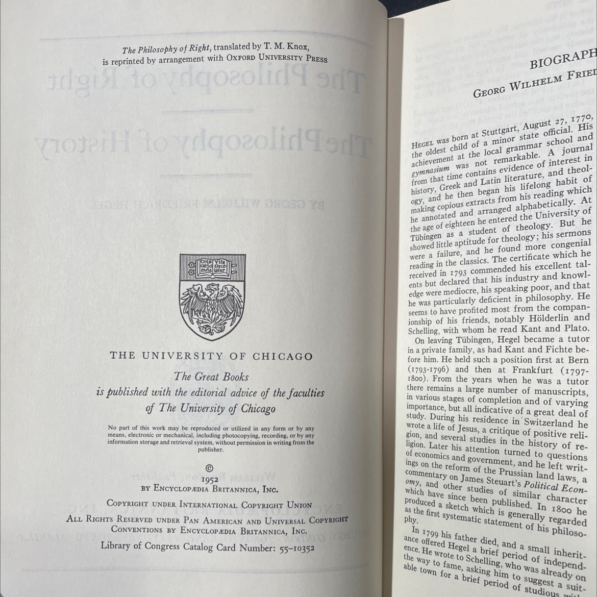 the philosophy of right book, by georg wilhelm friedrich hegel, 1952 Hardcover image 3