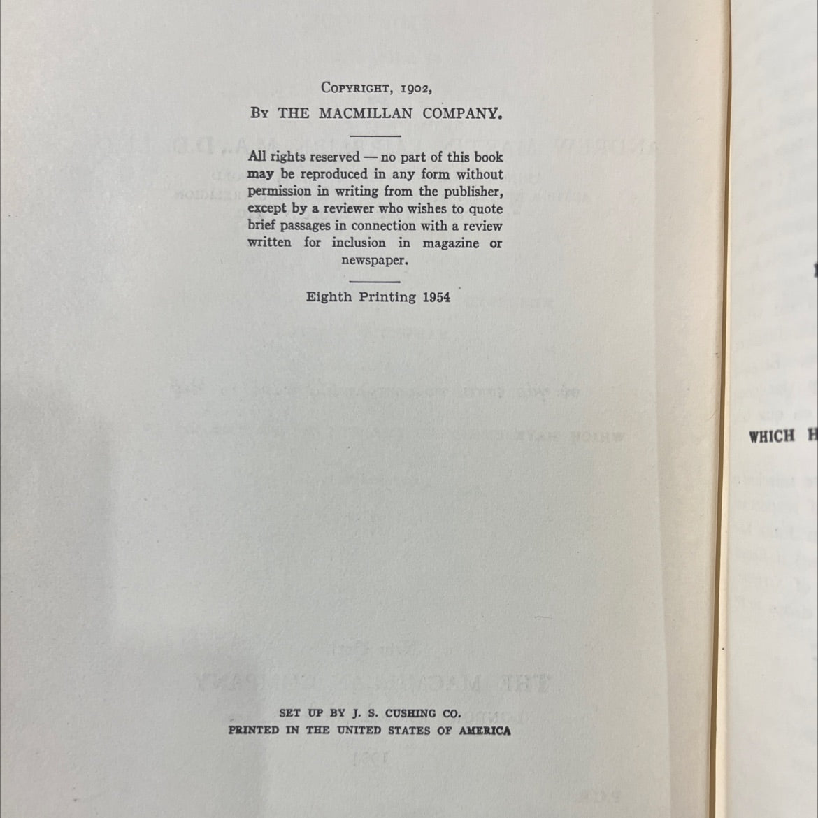 the philosophy of the christian religion book, by andrew martin fairbairn, 1954 Hardcover image 3