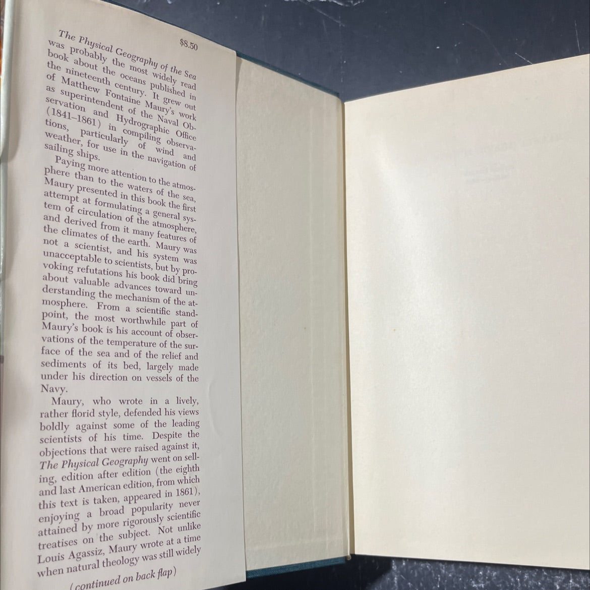 the physical geography of the sea and its meteorology book, by matthew fontaine maury, 1963 Hardcover image 4