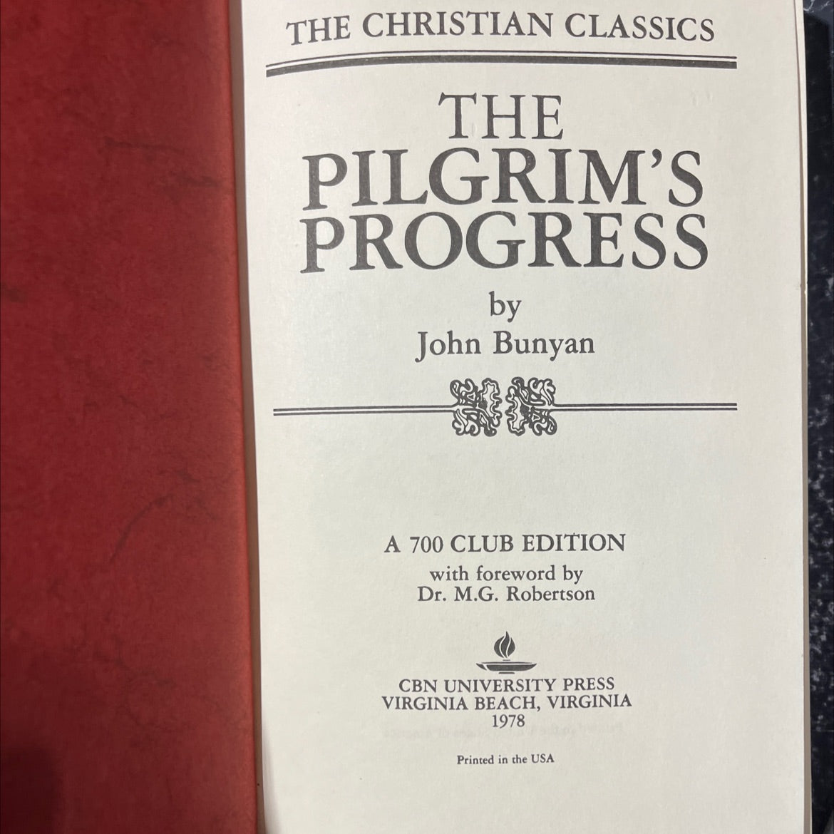 the pilgrim's progress book, by John Bunyan, 1978 Hardcover image 2