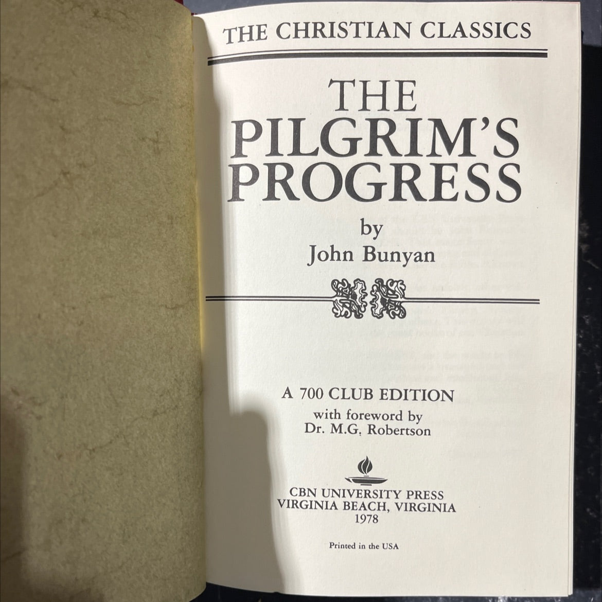 the pilgrim's progress book, by john bunyan, 1978 Hardcover image 2