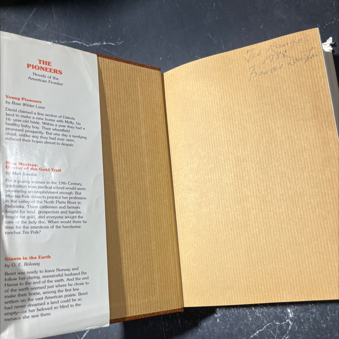 the pioneers: novels of the american frontier book, by various authors, selected by Reader's Digest, 1988 Hardcover image 4