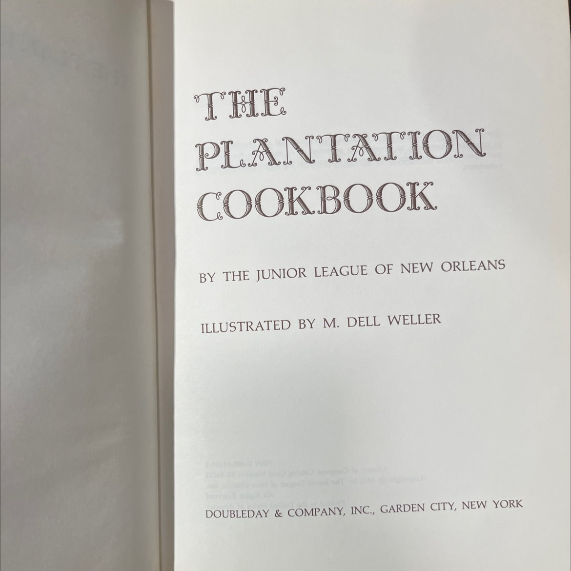 the plantation cookbook book, by the junior league of new orleans, 1972 Hardcover image 2