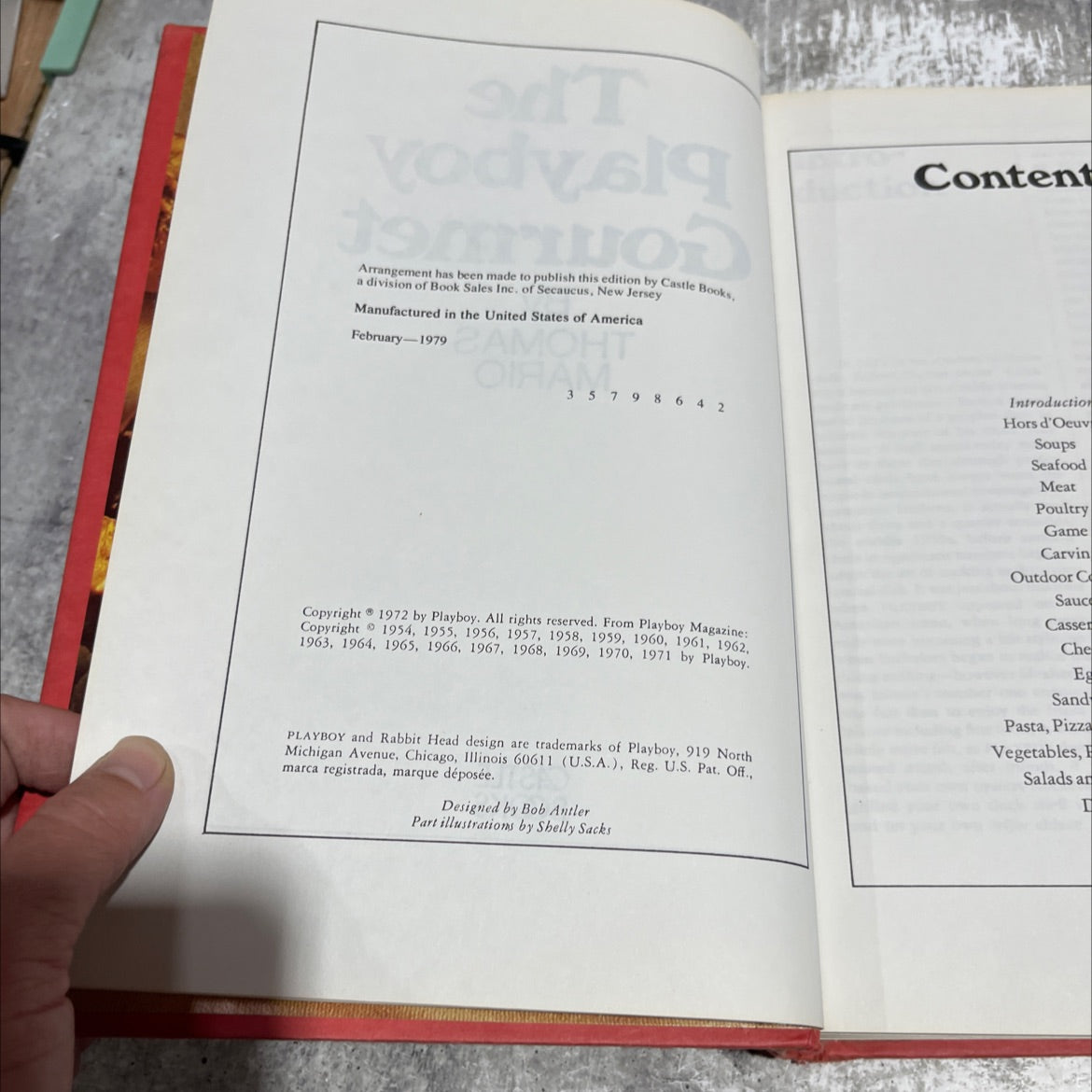 the playboy gourmet book, by thomas mario, 1979 Hardcover image 3